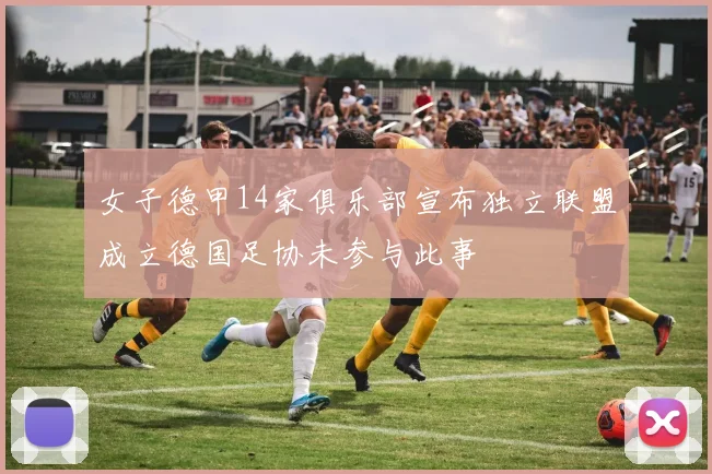 女子德甲14家俱乐部宣布独立联盟成立德国足协未参与此事